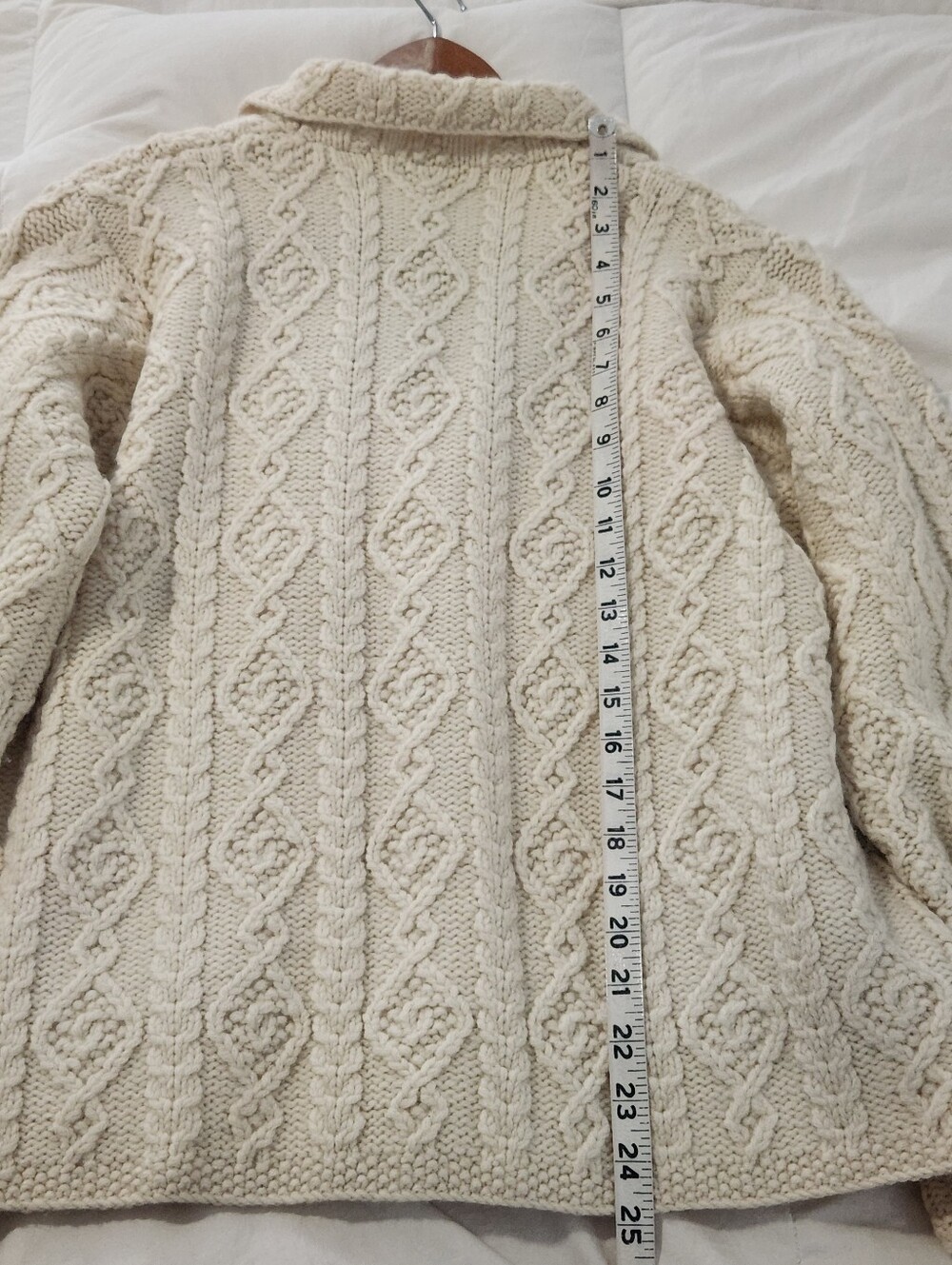 VINTAGE Northwest Express Womens Sweater Size M CHUNKY KNIT Cardigan 100% WOOL - Picture 8 of 8